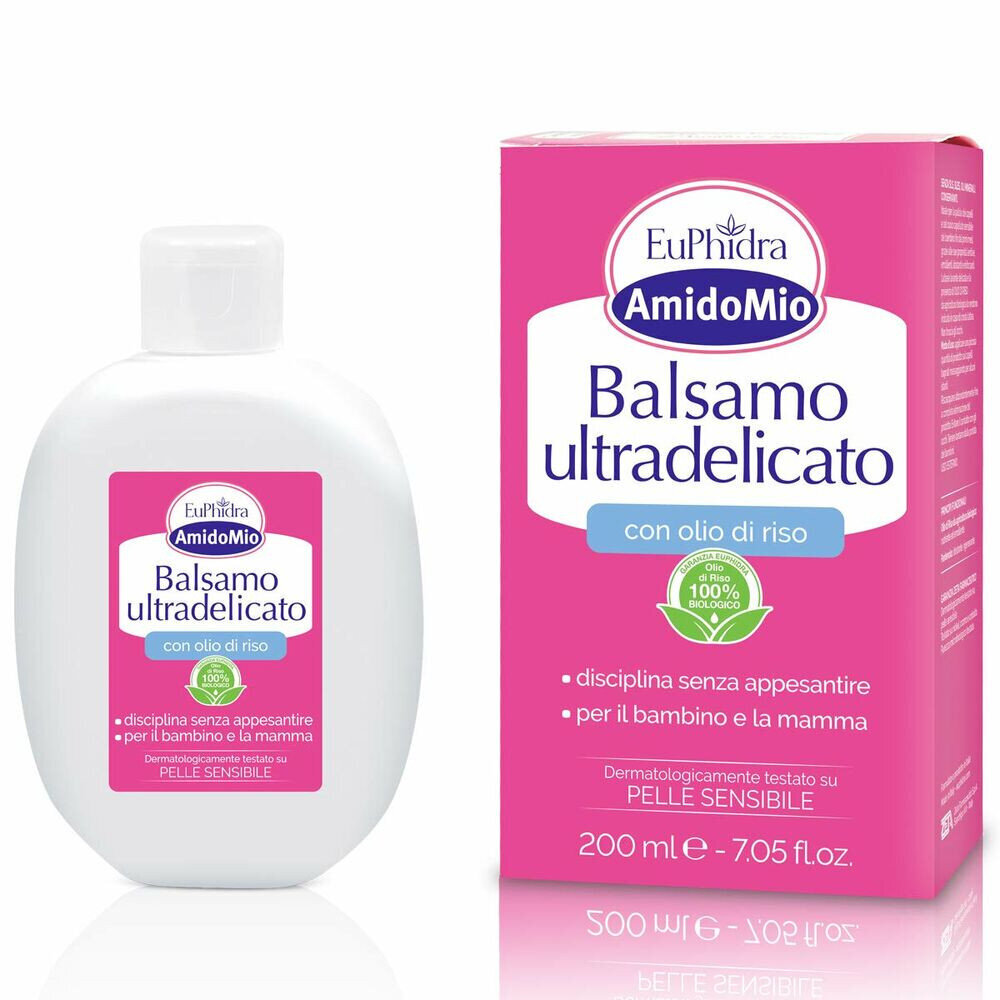 Kondicionierius vaikams AmidoMio Ultra Delicate EuPhidra Balm With Rice Oil, 200 ml kaina ir informacija | Kosmetika vaikams ir mamoms | pigu.lt