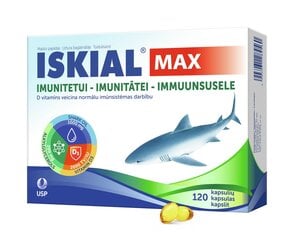 Maisto papildas Iskial Max, 120 kapsulių kaina ir informacija | Vitaminai, maisto papildai, preparatai imunitetui | pigu.lt