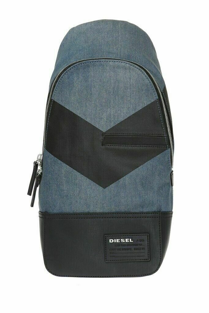 krepšys per petį Diesel V4Diesel Denim Backpack blue kaina ir informacija | Moteriškos rankinės | pigu.lt