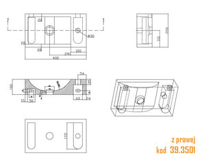 Praustuvas Wiesbaden B-Stone kaina ir informacija | Praustuvai | pigu.lt