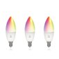 Išmanioji lemputė Deltaco Smart Home LED, E14, 5W, 220-240V, RGB, 3vnt. kaina ir informacija | Elektros lemputės | pigu.lt