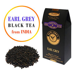 EARL GREY Indijos juodoji birių lapų arbata su bergamote, EARL GREY Black tea, 100g kaina ir informacija | Arbata | pigu.lt