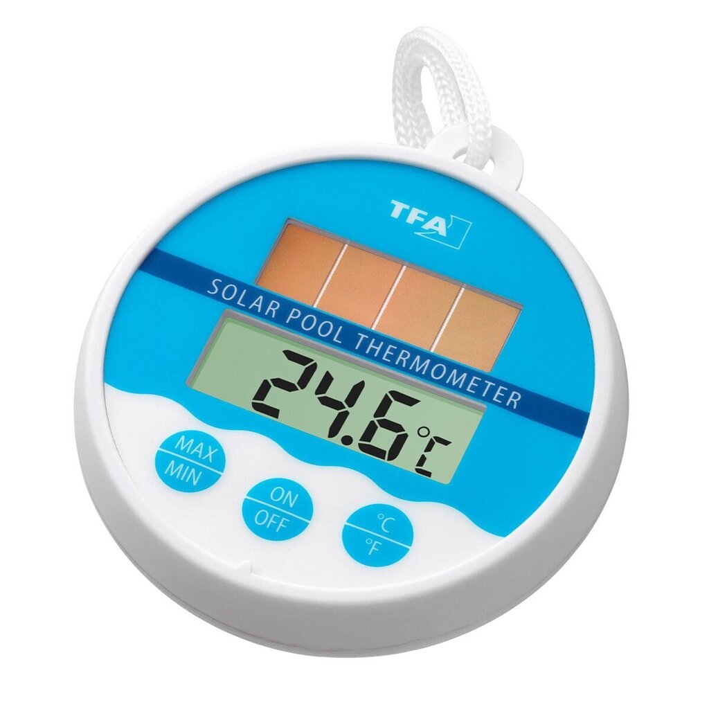Skaitmeninis baseino termometras su saulės baterijaTFA 30-1041 kaina ir informacija | Maudynių priemonės | pigu.lt