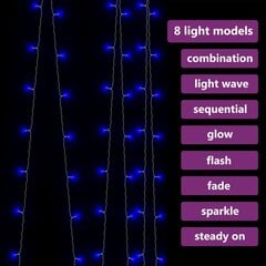 LED lempučių užuolaida, 3x3 m kaina ir informacija | Kalėdinės dekoracijos | pigu.lt