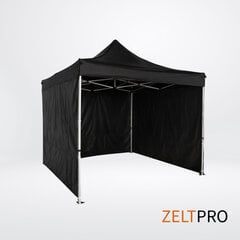 Prekybinė palapinė Zeltpro TITAN Juoda, 3x3 цена и информация | Палатки | pigu.lt