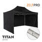 Prekybinė palapinė Zeltpro TITAN Juoda, 3x4,5 kaina ir informacija | Palapinės | pigu.lt