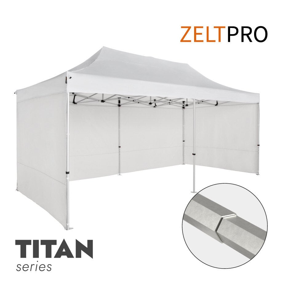 Prekybinė palapinė Zeltpro TITAN Balta, 3x6 kaina ir informacija | Palapinės | pigu.lt