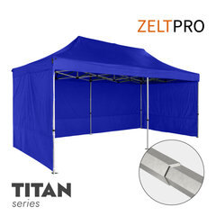 Prekybinė palapinė Zeltpro TITAN Mėlyna, 4x8 kaina ir informacija | Palapinės | pigu.lt