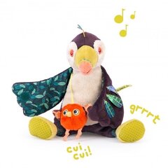 Pliušinis muzikinis žaislas Paukštis Tukanas цена и информация | Игрушки для малышей | pigu.lt