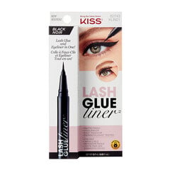 Blakstienų klijai ir akių pieštukas Kiss Lash Glue Liner False Eyelash Glue & Eyeliner, Black, 0,7 ml kaina ir informacija | Priklijuojamos blakstienos, blakstienų rietikliai | pigu.lt