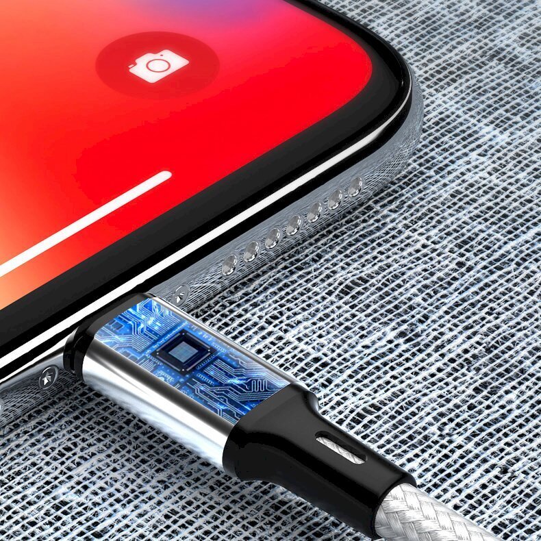 Wozinsky USB laidas, 2 m, mėlynas kaina ir informacija | Laidai telefonams | pigu.lt
