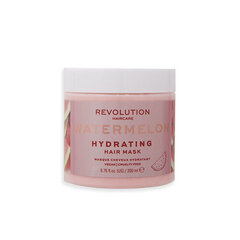 Plaukų kaukė Revolution Haircare Hydrating Watermelon Mask, 200 ml kaina ir informacija | Priemonės plaukų stiprinimui | pigu.lt