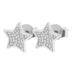 Sidabriniai auskarai mažų žvaigždžių pavidalu kaina ir informacija | Auskarai | pigu.lt