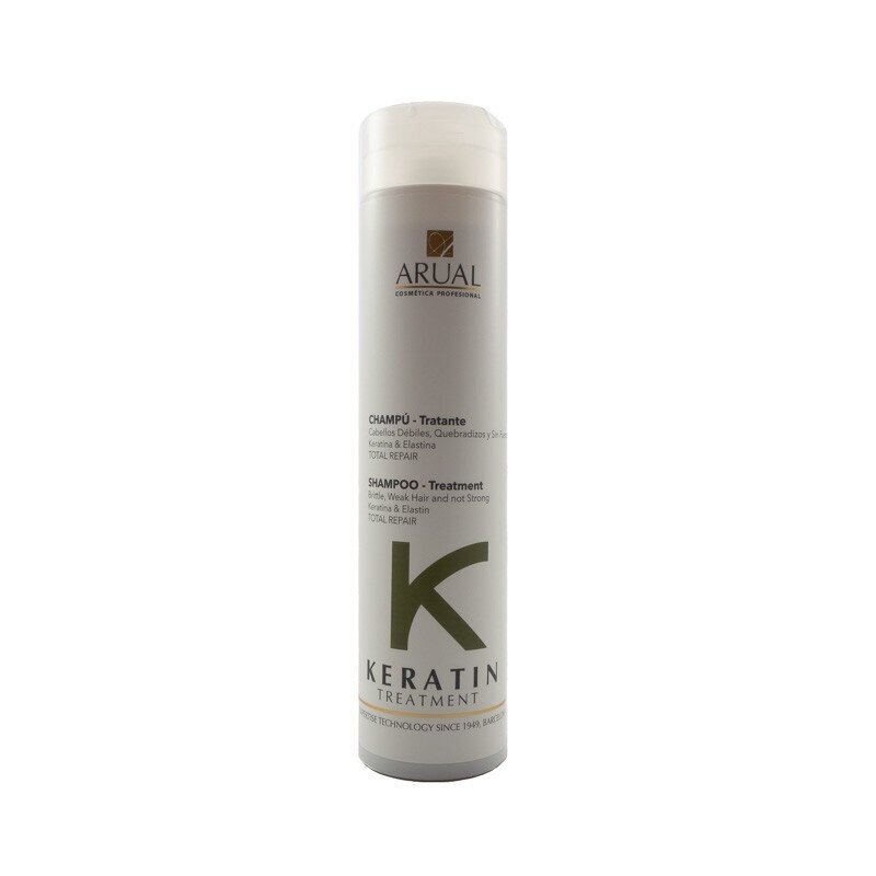 Plaukų priežiūros rinkinys silpniems, trapiems plaukams Arual Keratin Treatment: šampūnas 250 ml + 8 ampulės 10 ml kaina ir informacija | Šampūnai | pigu.lt