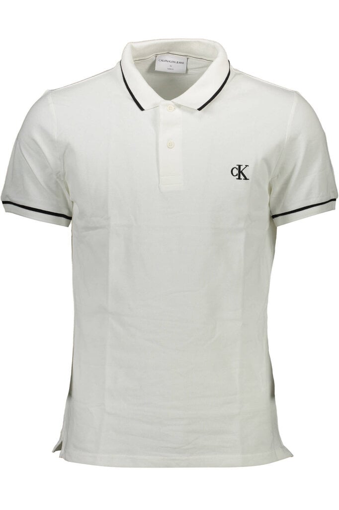 Polo marškinėliai vyrams Calvin Klein, balti kaina ir informacija | Vyriški marškinėliai | pigu.lt
