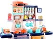 Didelė vaikiška virtuvėlė su šaldytuvu ir orkaite, mėlyna 100x80x30 kaina ir informacija | Žaislai mergaitėms | pigu.lt