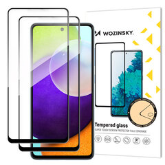 Wozinsky 2x Tempered Glass Full Glue Super Tough Screen Protector Full Coveraged with Frame Case Friendly for Samsung Galaxy A52s 5G / A52 5G / A52 4G black цена и информация | Google Pixel 3a - 3mk FlexibleGlass Lite™ защитная пленка для экрана | pigu.lt