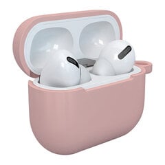 Мягкий силиконовый чехол для наушников Apple AirPods 3 + клип-крючок розовый, чехол D цена и информация | Аксессуары для наушников | pigu.lt