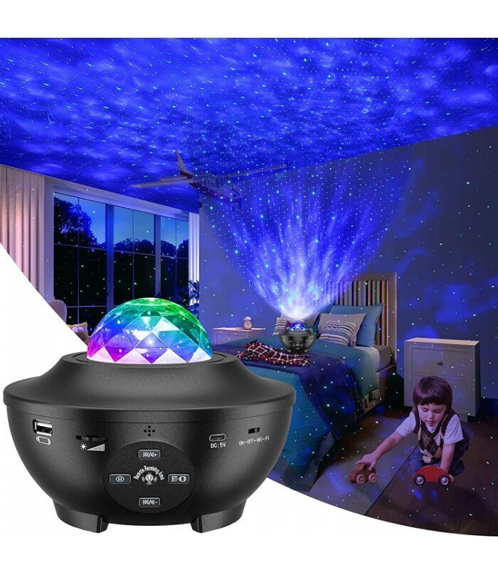 LED projektorius su muzika kaina ir informacija | Dekoracijos šventėms | pigu.lt
