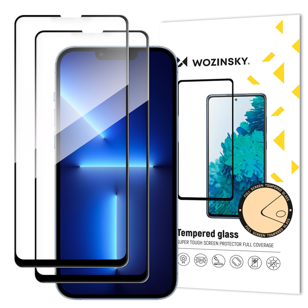 Wozinsky 2x iPhone 13 Pro Max black kaina ir informacija | Apsauginės plėvelės telefonams | pigu.lt