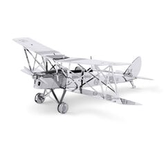 Metalinis 3D konstruktorius DH82 Tiger Moth цена и информация | Конструкторы и кубики | pigu.lt