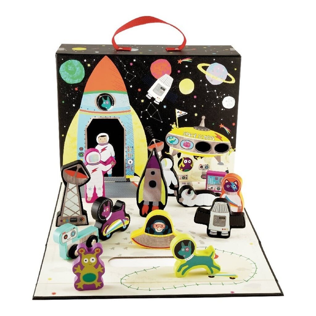 Vaikiškas žaidimų lagaminėlis Space kaina ir informacija | Žaislai berniukams | pigu.lt