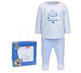 Komplektas berniukams Paw Patrol Little Hero, mėlynas цена и информация | Комплекты одежды для новорожденных | pigu.lt