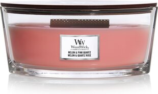 WoodWick kvapioji žvakė Melon & Pink Quartz, 453,6 g kaina ir informacija | Žvakės, Žvakidės | pigu.lt