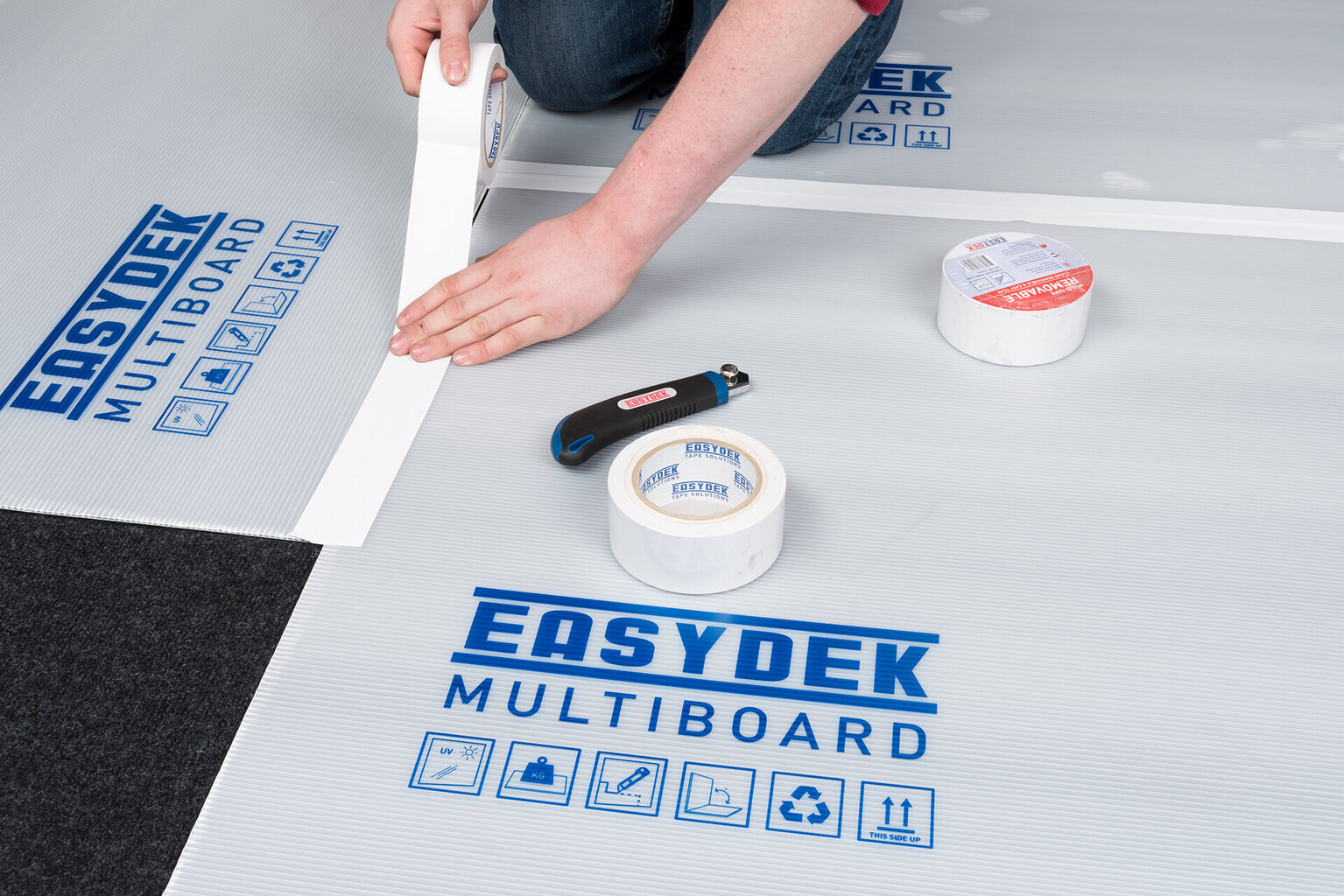 Apsauginė plokštė Easydek Multi Board, 0,8 x 1,2m, 3 mm kaina ir informacija | Dažymo įrankiai | pigu.lt