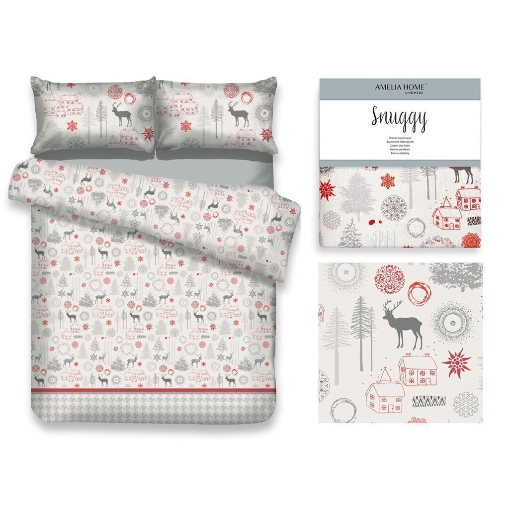 AmeliaHome patalynės komplektas Snuggy Lappi, 155x220, 2 dalių цена и информация | Patalynės komplektai | pigu.lt