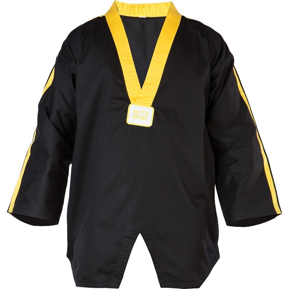 Kimono švarkas Blitz, juodas/geltonas kaina ir informacija | Kovos menai | pigu.lt