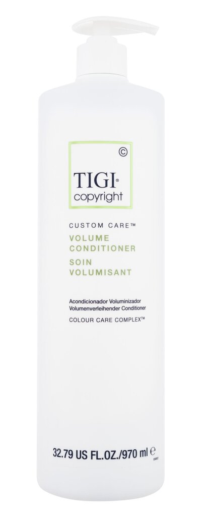 Apimties suteikiantis kondicionierius Tigi Copyright Volume Conditioner, 970 ml kaina ir informacija | Šampūnai | pigu.lt