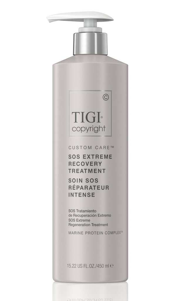 Regeneruojamoji priemonė plaukams „sos extreme“ TIGI COPYRIGHT Sos Extreme Recovery Treatment 450ml цена и информация | Priemonės plaukų stiprinimui | pigu.lt