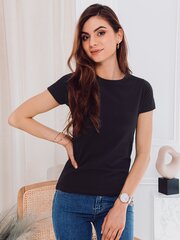 Marškinėliai moterims Edoti SLR001, juodi kaina ir informacija | Marškinėliai moterims | pigu.lt