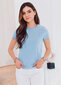 Marškinėliai moterims Edoti SLR001 šviesiai mėlyna цена и информация | Marškinėliai moterims | pigu.lt