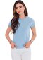Marškinėliai moterims Edoti SLR001 šviesiai mėlyna цена и информация | Marškinėliai moterims | pigu.lt