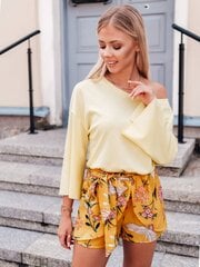 Блузка LLR004, желтая цена и информация | Женские блузки, рубашки | pigu.lt
