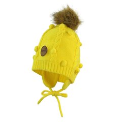 Детская зимняя шапка Huppa MACY, желтая цена и информация | Шапки, перчатки, шарфы для девочек | pigu.lt