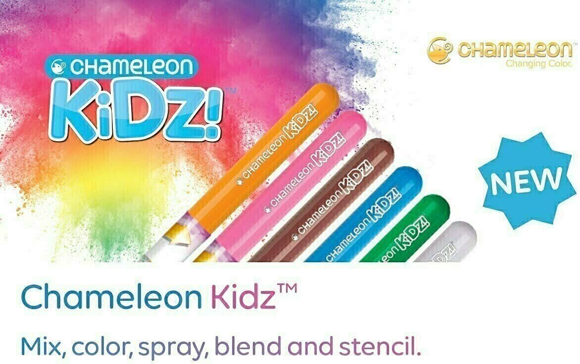 Chameleon Kidz Delux 24 žymeklių kūrybinis rinkinys цена и информация | Piešimo, tapybos, lipdymo reikmenys | pigu.lt