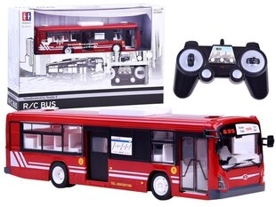Radijo bangomis valdomas Didelis autobusas su atidaromomis durimis - raudonas цена и информация | Игрушки для мальчиков | pigu.lt
