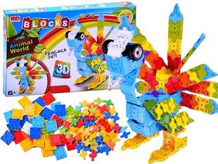 Spalvingi kūrybiniai blokai 3D povas 227 detalės цена и информация | Развивающие игрушки | pigu.lt