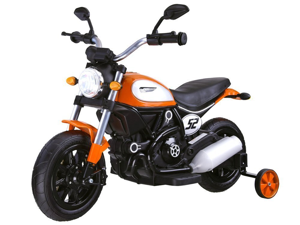 Vaikiškas elektrinis motociklas Street BOB - oranžinis kaina ir informacija | Elektromobiliai vaikams | pigu.lt