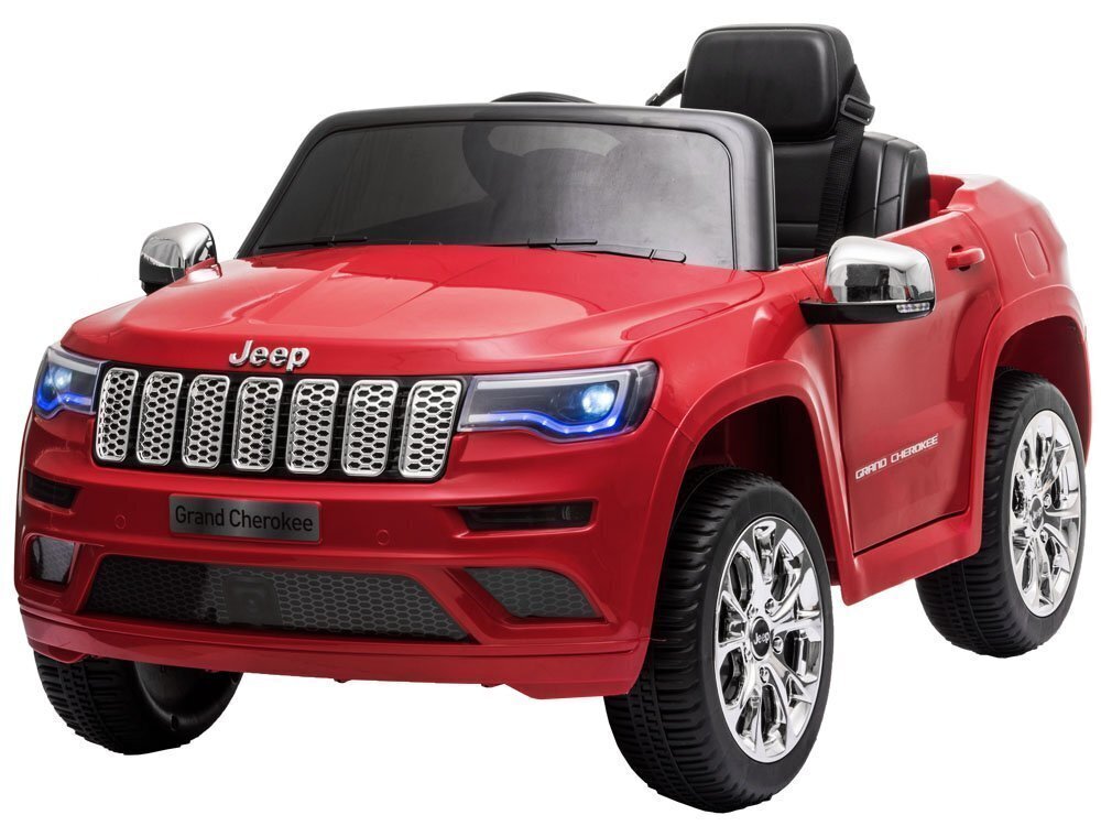 Vaikiškas elektromobilis Jeep - raudonas lakas kaina | pigu.lt
