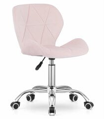 Офисный стул Avola, велюр, розовый цена и информация | Офисные кресла | pigu.lt