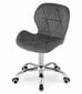 Biuro darbo kėdė AVOLA pilkas aksomas, veliūras kaina ir informacija | Biuro kėdės | pigu.lt