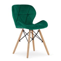 4-ių valgomojo kėdžių komplektas Lago, žalias kaina ir informacija | Virtuvės ir valgomojo kėdės | pigu.lt