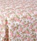 Balta gėlėta lininė staltiesė, 174x320 cm цена и информация | Staltiesės, servetėlės | pigu.lt