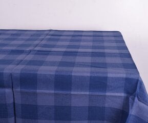 Mėlyna lininė staltiesė, 148x200 cm. цена и информация | Скатерти, салфетки | pigu.lt