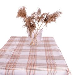 Kiauraraščiu austa lininė staltiesė, 142x142 cm. kaina ir informacija | Staltiesės, servetėlės | pigu.lt