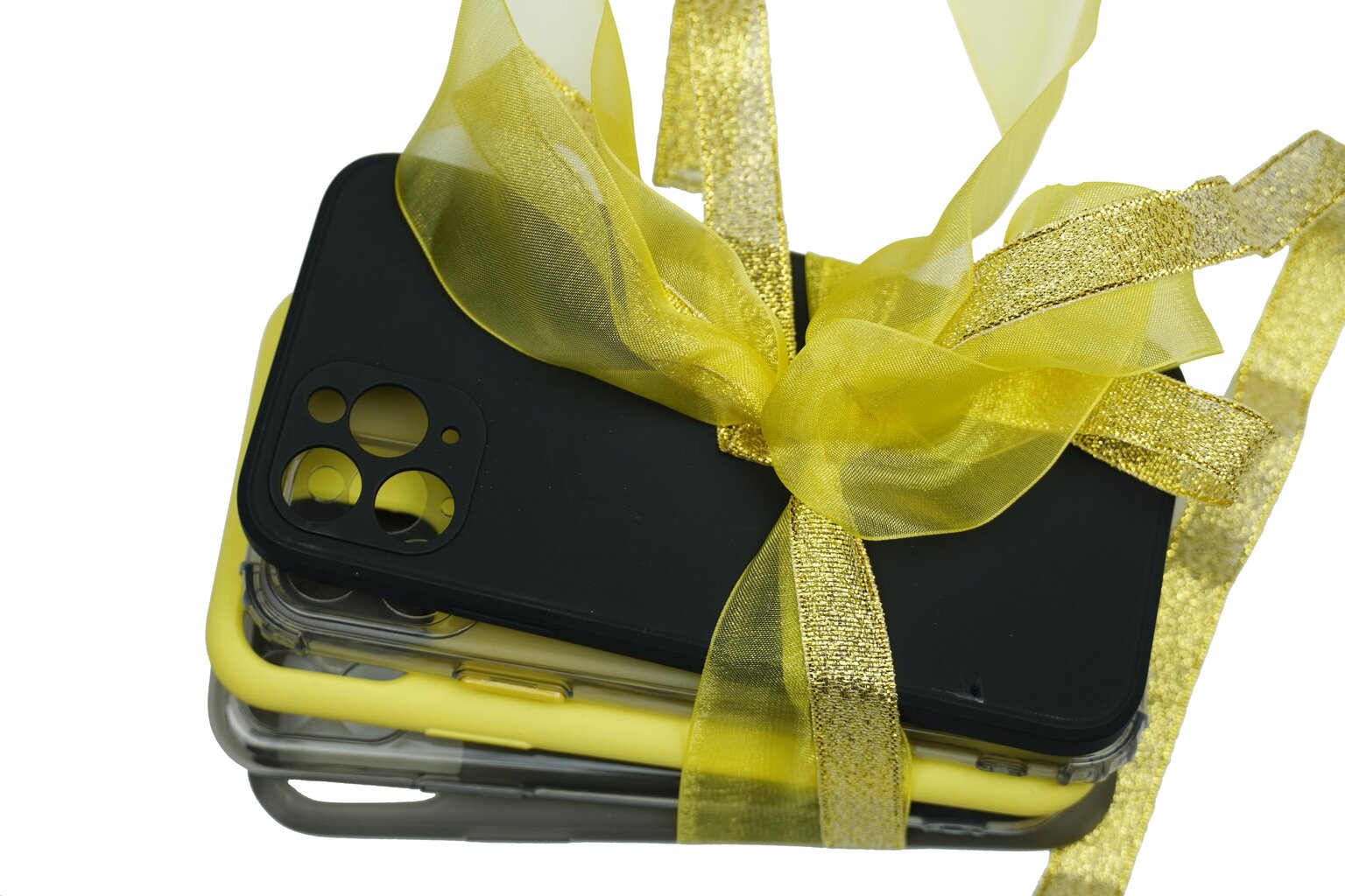 Dėklas "Gift Set SoundBerry 5" skirtas Apple iPhone 11 Pro - selection of yellow and black kaina ir informacija | Telefono dėklai | pigu.lt